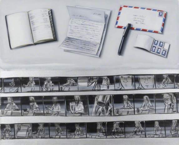 Letter/Letter Writing by Lisa Milroy. Credit: Imperial College Healthcare Charity Art Collection