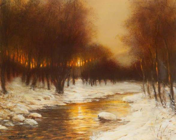 Patrick, James, 1938-2005; Sunset on Snow