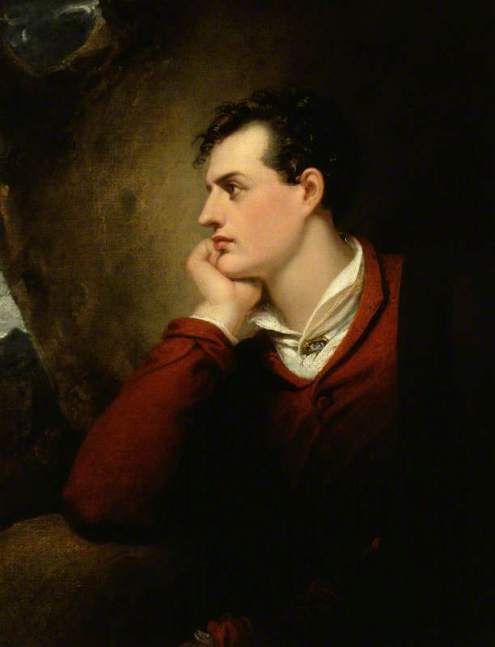 George Gordon Byron, 6th Baron Byron, by Richard Westall, Copyright National Portrait Gallery, London
